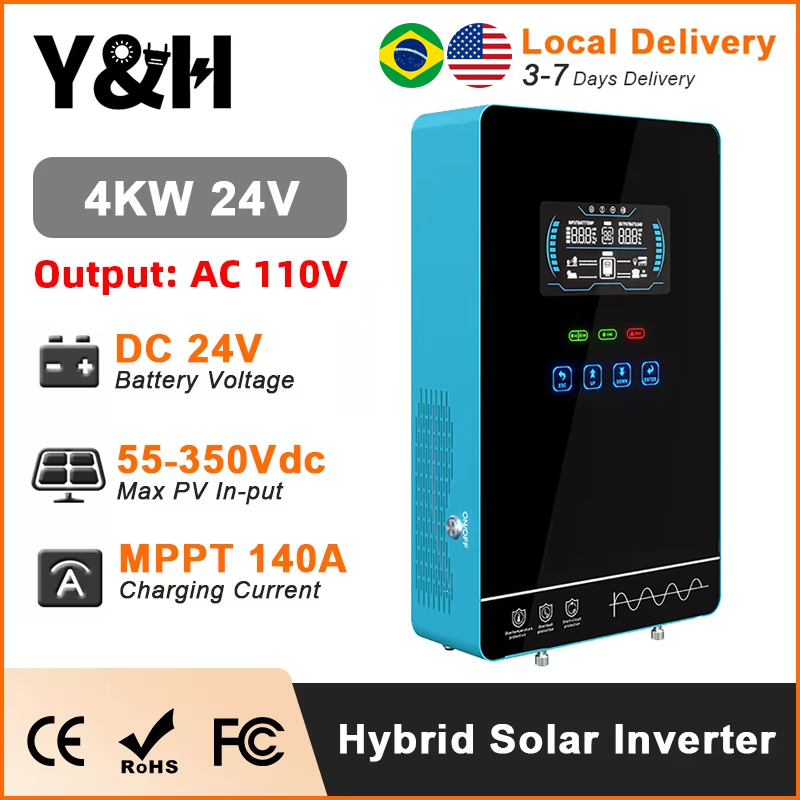 Y & h 4kw inversor solar híbri - Drone Solar Charger avaliação e preço